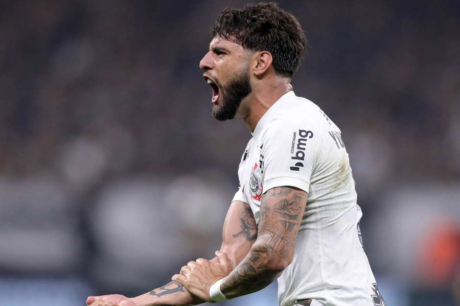 Yuri Alberto fez o golo do Corinthians contra o Fortaleza