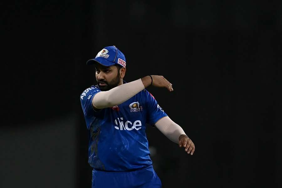 Rohit Sharma in action for Mumbai