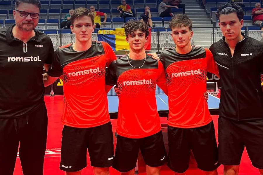 Echipa masculină de tenis de masă a României, campioană europeană la Under-19