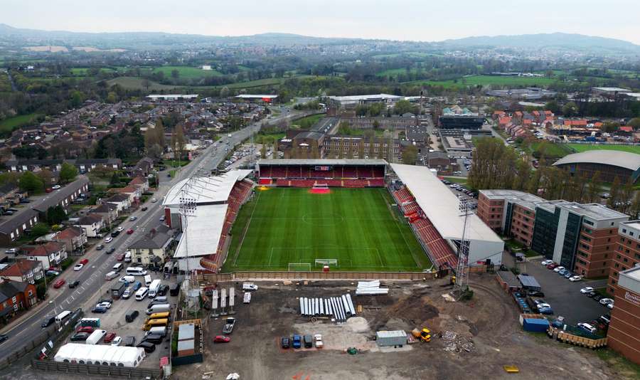 The Racecourse Ground will host the pivotal game on Saturday