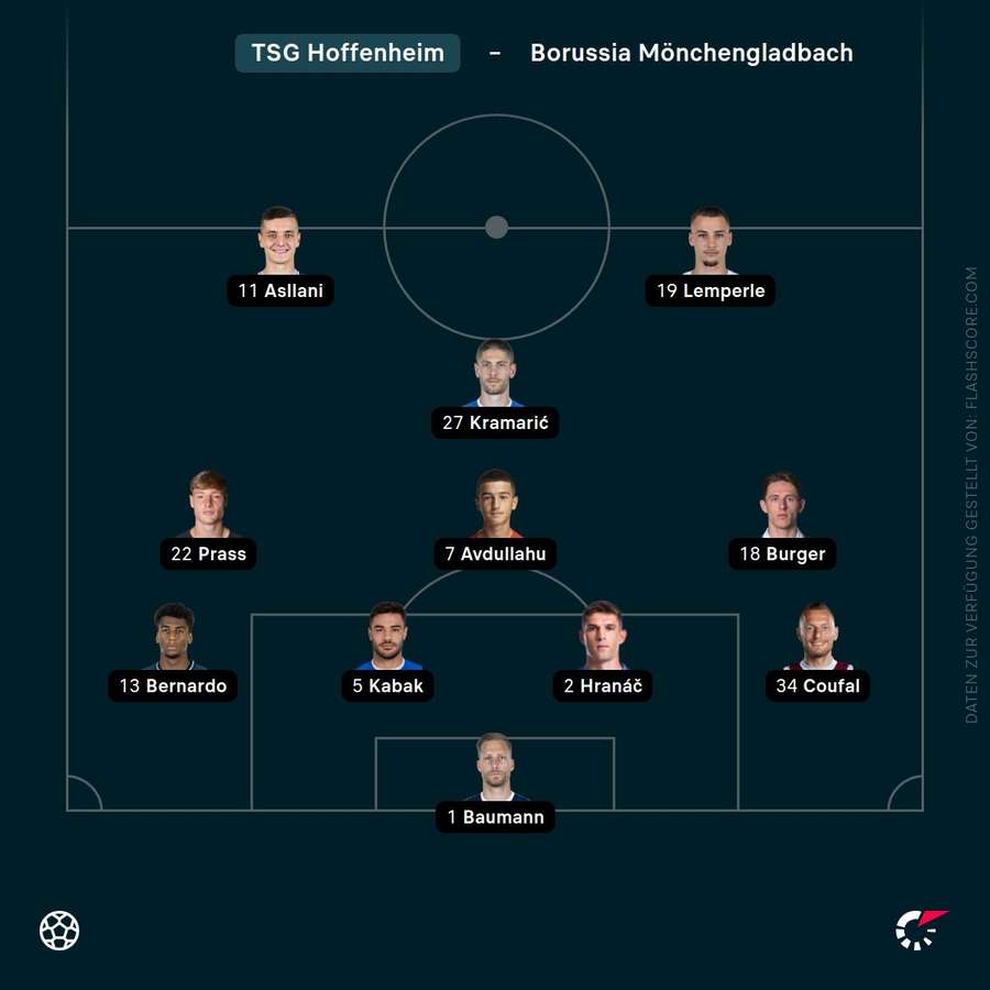 Aufstellung: TSG Hoffenheim Aufstellung: TSG Hoffenheim