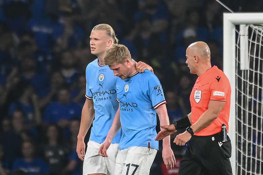 De Bruyne a fost consolat de Haaland și de centralul Marciniak