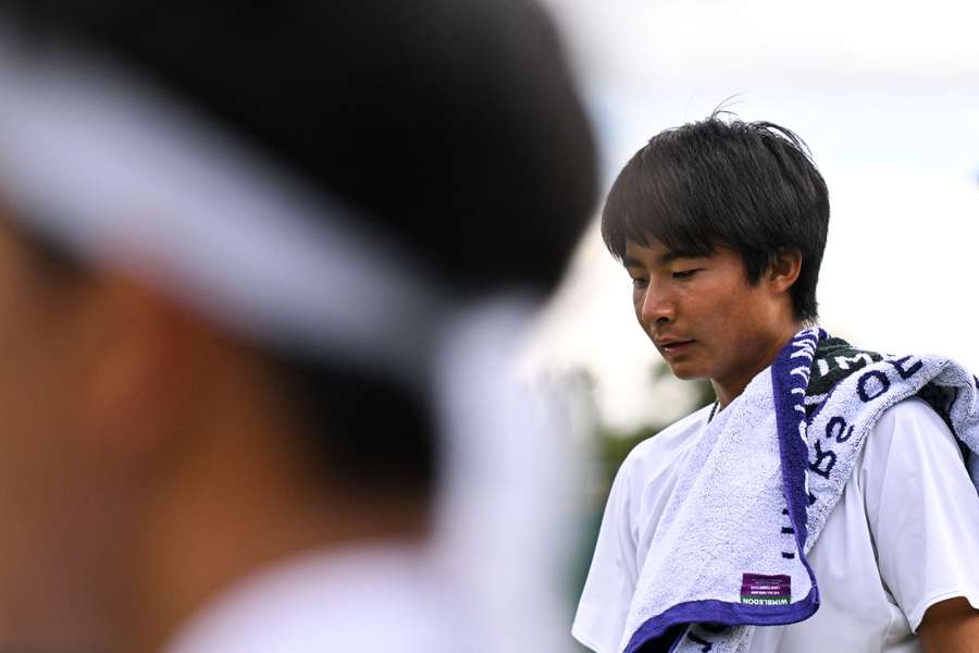 Hayato Matsuoka, pictured here in 2022, was one of the players who had to flee the court in the UAE Hayato Matsuoka, pictured here in 2022, was one of the players who had to flee the court in the UAE