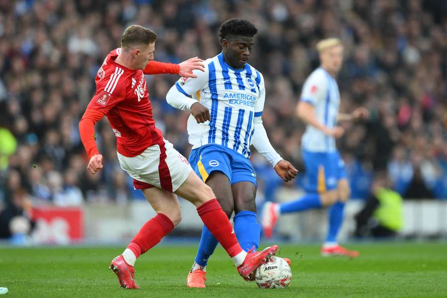 Elliott Anderson of Nottingham Forest and Carlos Baleba of Brighton (both pictured) remain targets of Manchester United