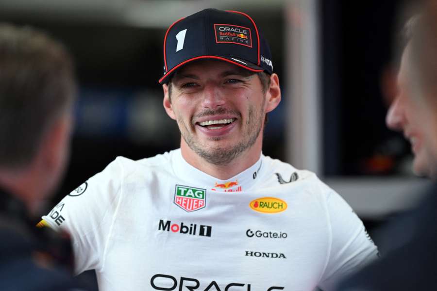 Verstappen before practice at Silverstone
