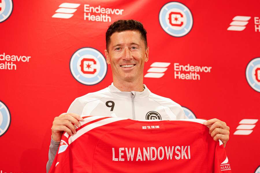 Lewandowski, en su presentación como jugador del Chicago Fire Lewandowski, en su presentación como jugador del Chicago Fire