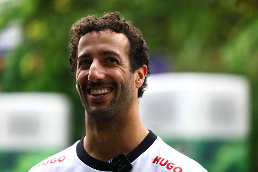 Daniel Ricciardo z RB před Velkou cenou