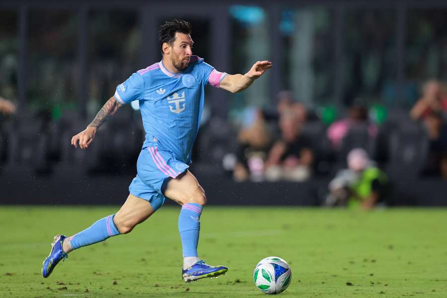 Superstar Lionel Messi am Ball