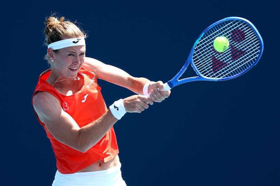 Marie Bouzková v boji o postup do dalšího kola turnaje v Bogotě.