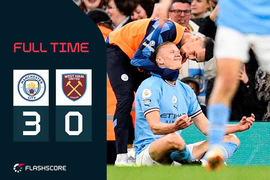 Man City return to the top of the Premier League after beating West Ham