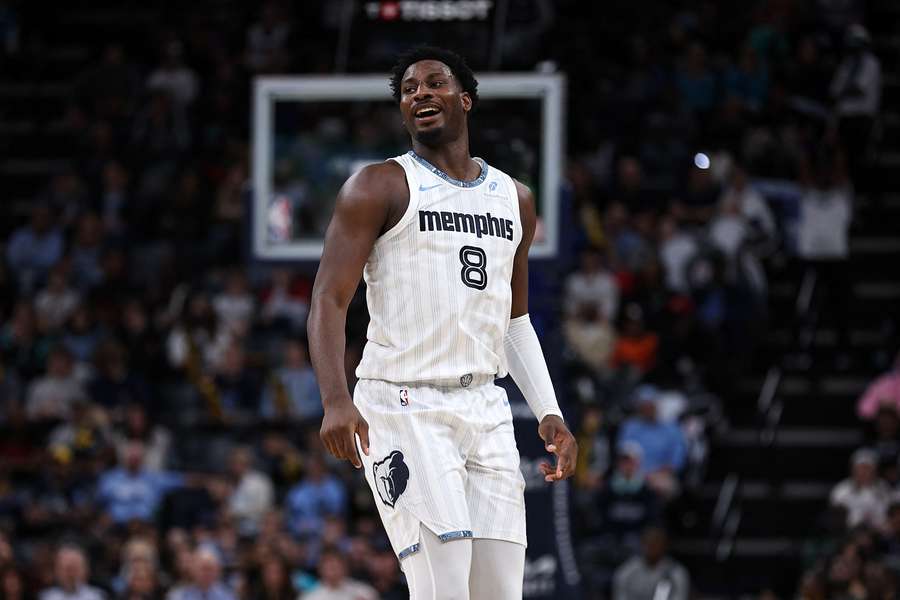 Jaren Jackson Jr. reacts during a game