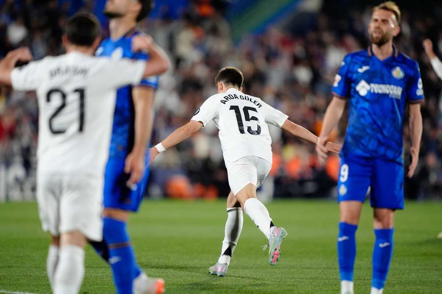 Arda Guler celebrates goal