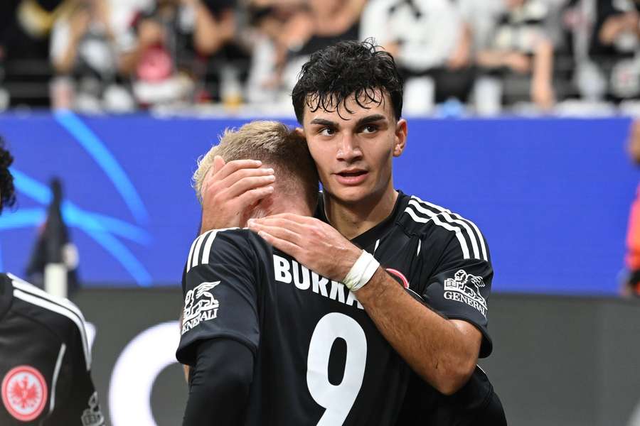 Burkardt und Uzun jubeln Burkardt und Uzun jubeln