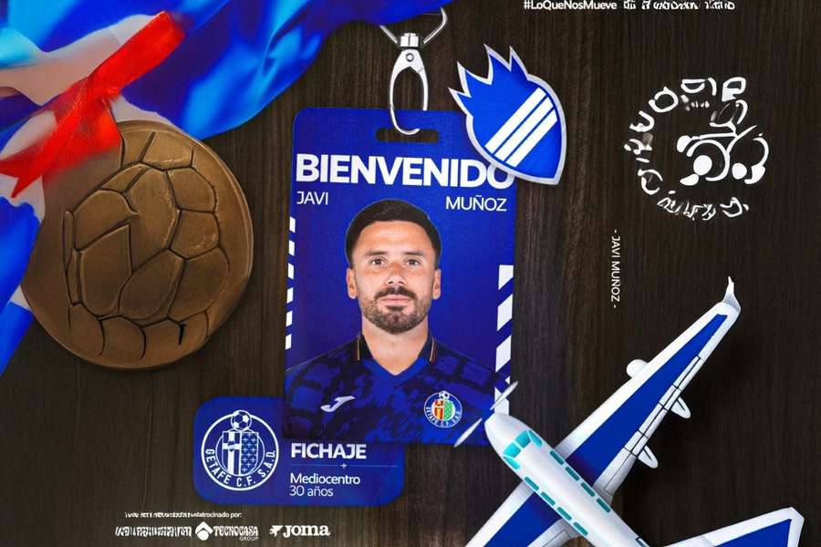 Javi Muñoz, nuevo jugador del Getafe