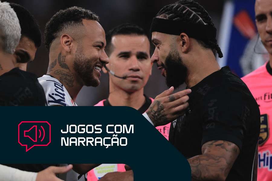 Memphis e Neymar podem voltar a se encontrar neste domingo (30) Memphis e Neymar podem voltar a se encontrar neste domingo (30)