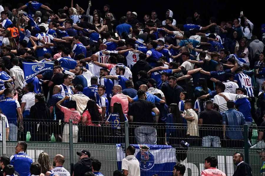Adeptos do FC Porto em Vila do Conde