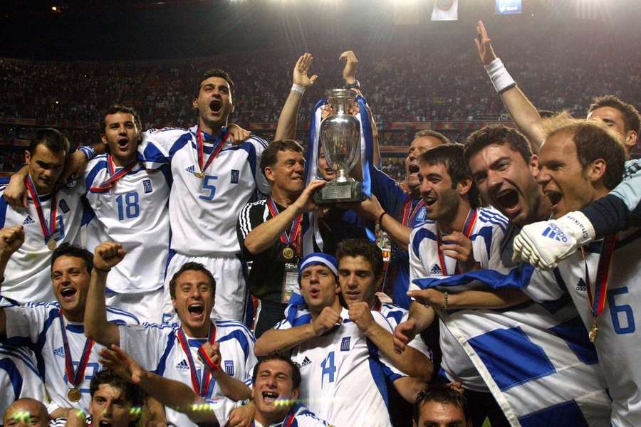Grécko sa teší z titulu majstra Európy v roku 2004.