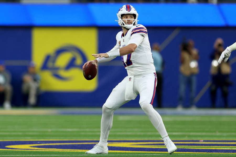 Star QB Josh Allen of the Buffalo Bills Star QB Josh Allen of the Buffalo Bills