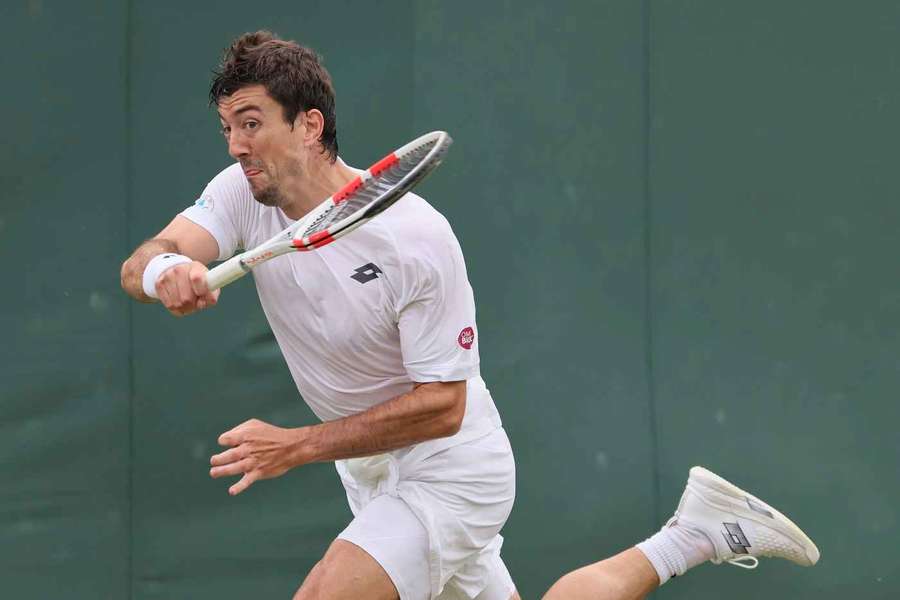 Ofner in Aktion in Wimbledon.