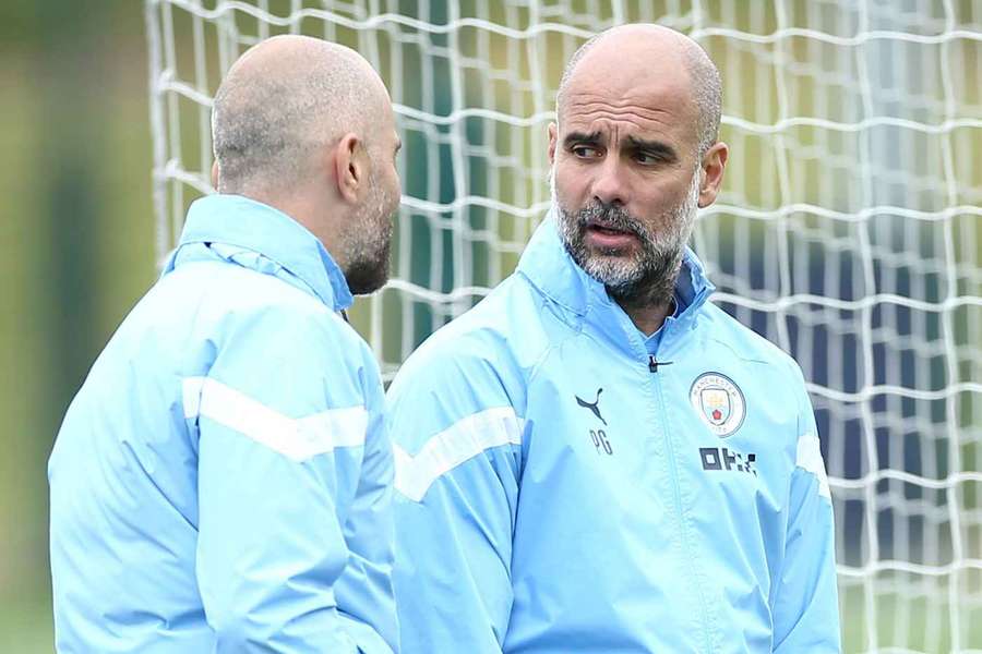 Enzo Maresca și Pep Guardiola Enzo Maresca și Pep Guardiola