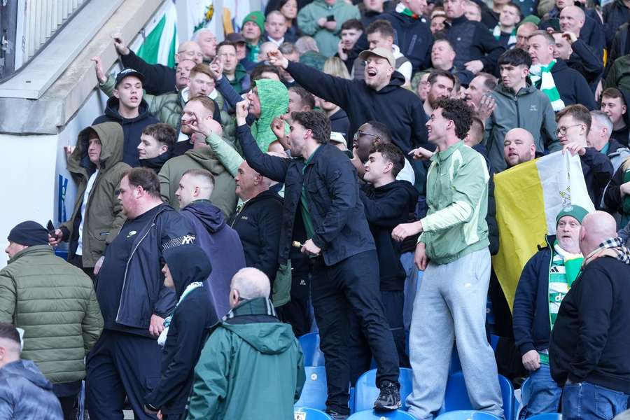 Nach dem "Old Firm" Derby ging es zwischen den Fans zur Sache.