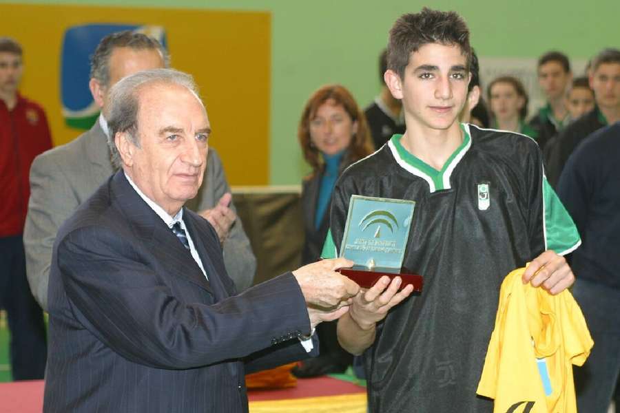 Ricky Rubio, tras la disputa de la Minicopa acb en 2004