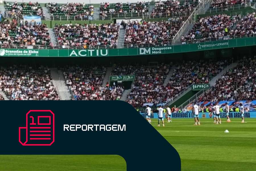 Treino da Argentina em Elche