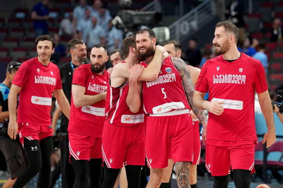 Georgia celebrate their win