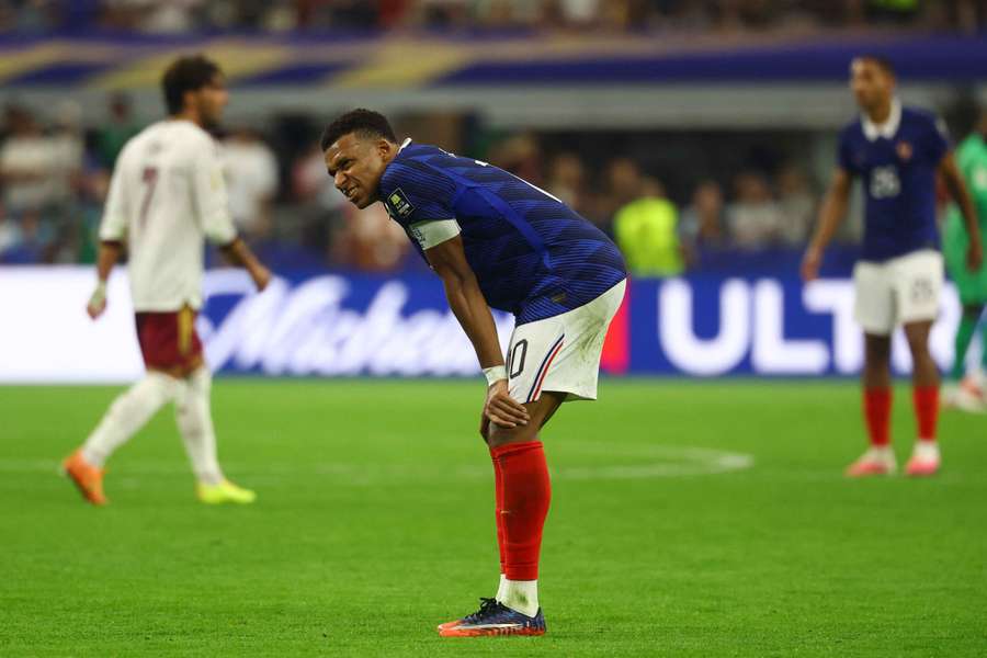 Il disappunto di Mbappé