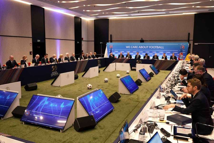 Celebración del Comité Ejecutivo de la UEFA