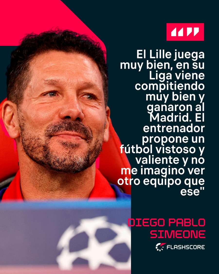 Simeone, sobre el Lille