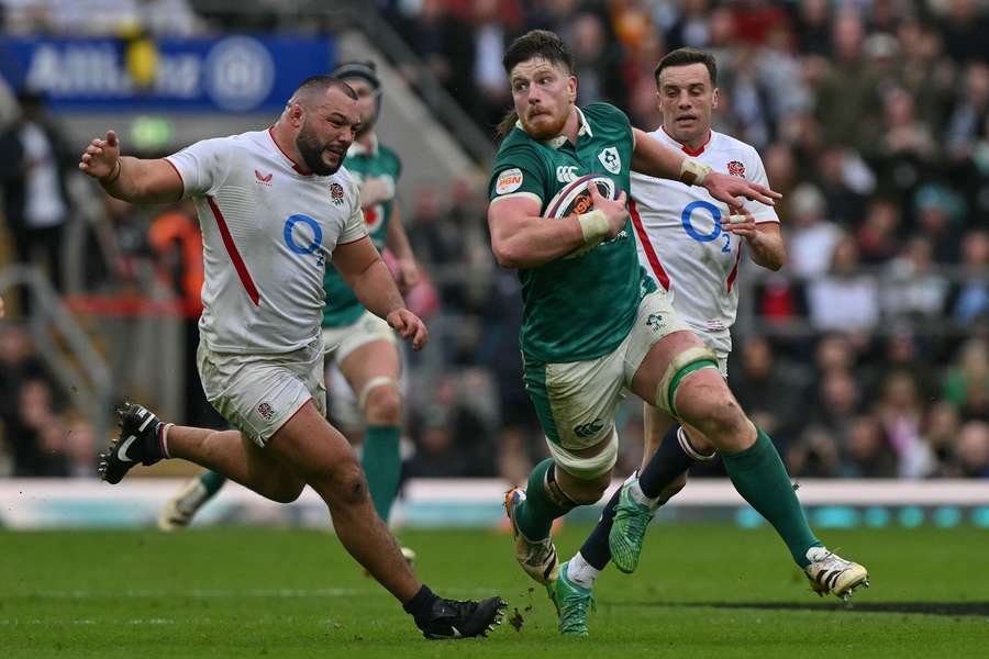McCarthy lors du match contre l'Angleterre le 21 février.