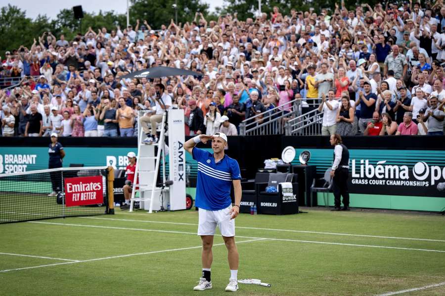 Griekspoor na het winnen van zijn tweede ATP-titel