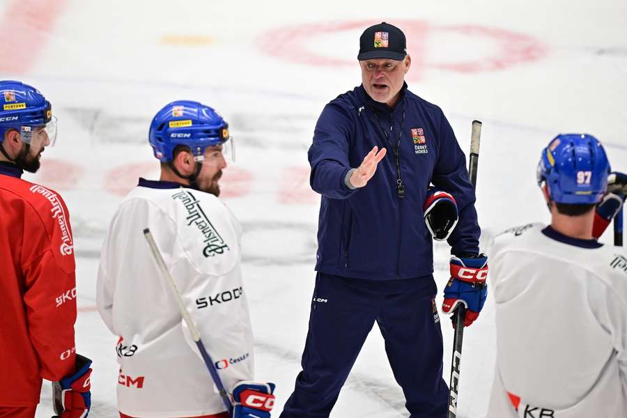 Radim Rulík na tréninku národního týmu.