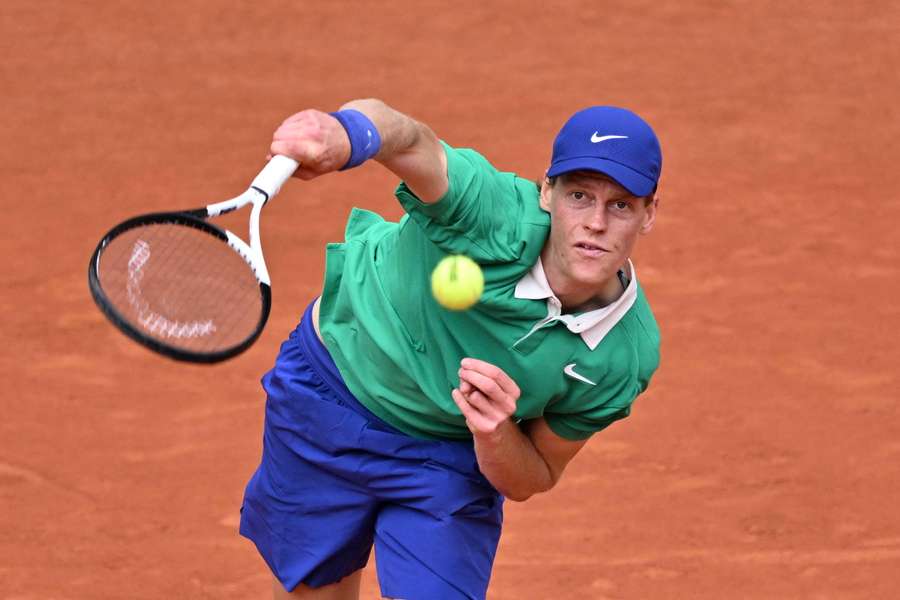 Jannik Sinner in action against Richard Gasquet at the French Open Jannik Sinner in action against Richard Gasquet at the French Open