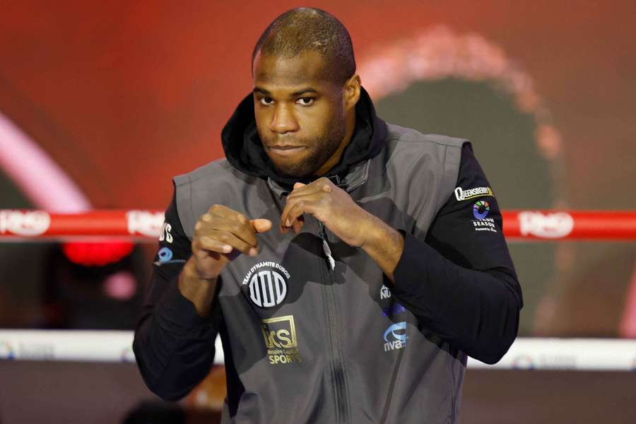 Daniel Dubois during his workout