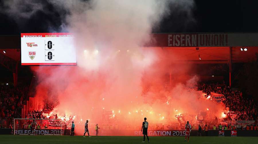 Inferno em Köpenick no playoff de acesso em 2019