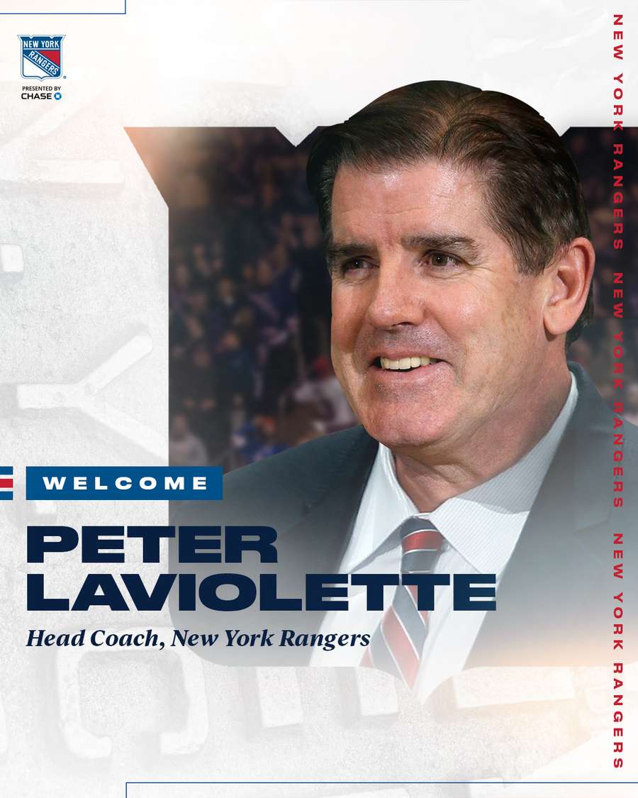 Laviolette bude v pořadí 37. trenérem bohaté klubové historie Rangers. Laviolette bude v pořadí 37. trenérem bohaté klubové historie Rangers.