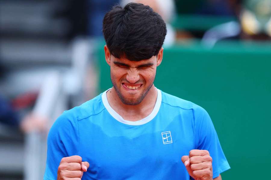 Carlos Alcaraz, cette après-midi.