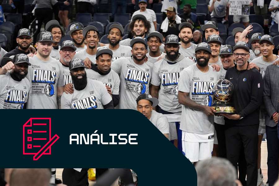 Mavs celebram a chegada às finais da NBA