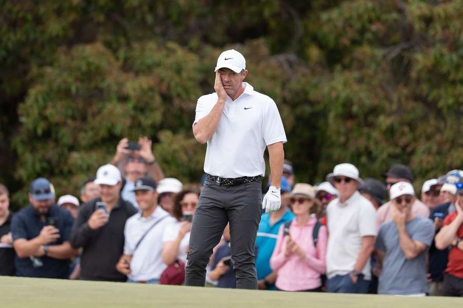 Rory McIlroy is seven shots off the leaders