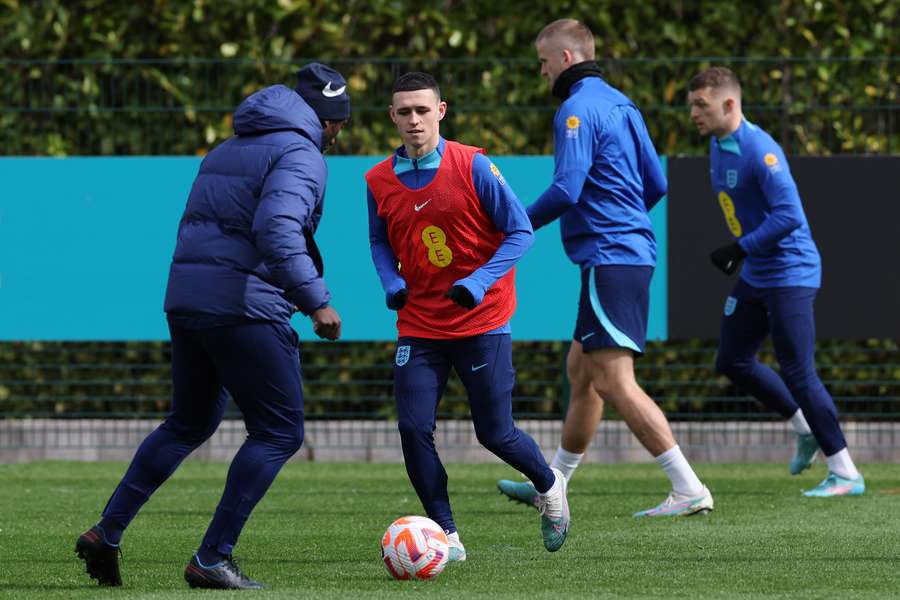 Foden à l'entraînement ce samedi.