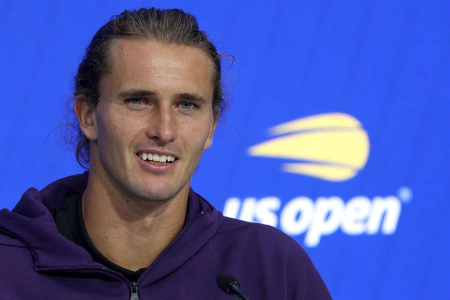 Zverev face à la presse vendredi.