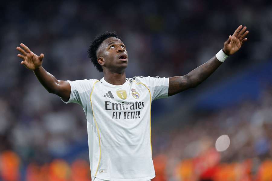 Vinícius Júnior fez dois gols na vitória do Real Madrid