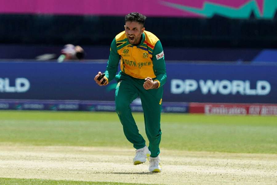 Maharaj was the hero for South Africa in the final over