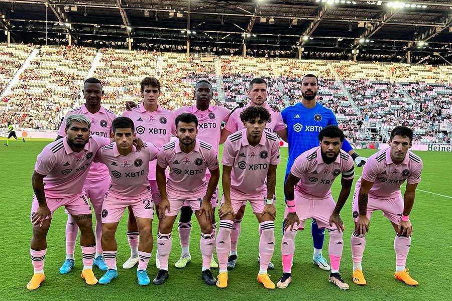 O equipamento rosa do Inter Miami