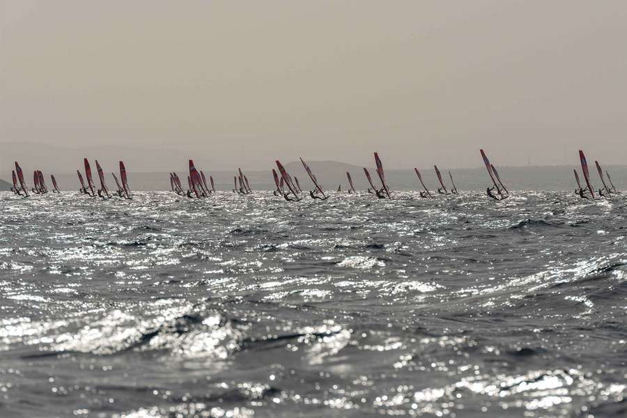 iQFOIL Sailing World Cup race in januari van dit jaar op de Canarische Eilanden