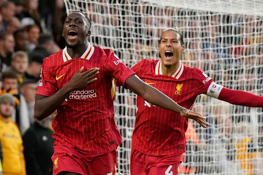 Konaté scoorde de eerste goal van Liverpool