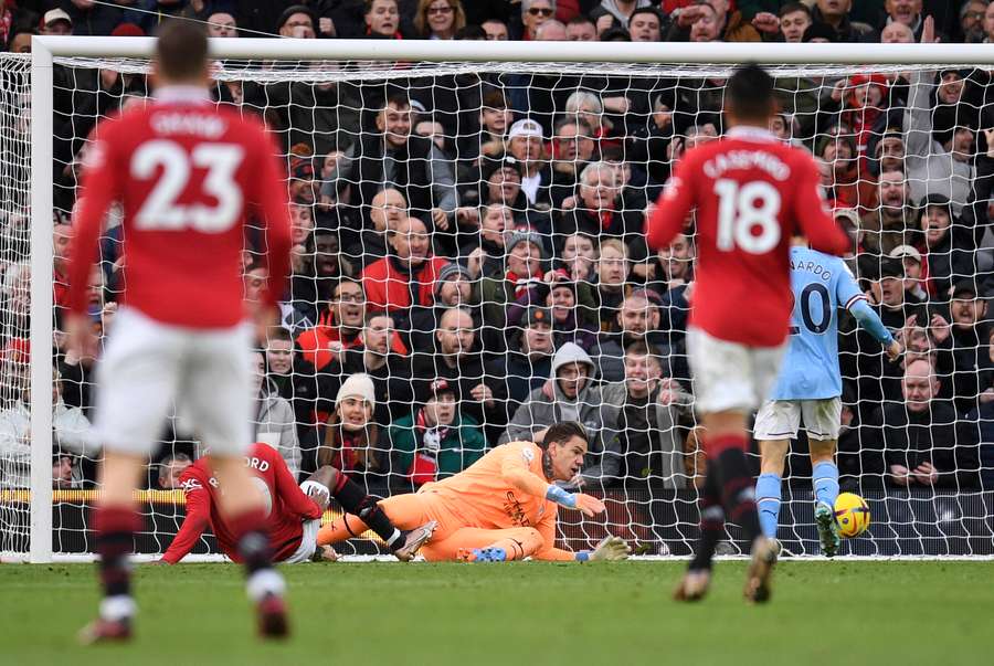 Ederson, învins de Rashford