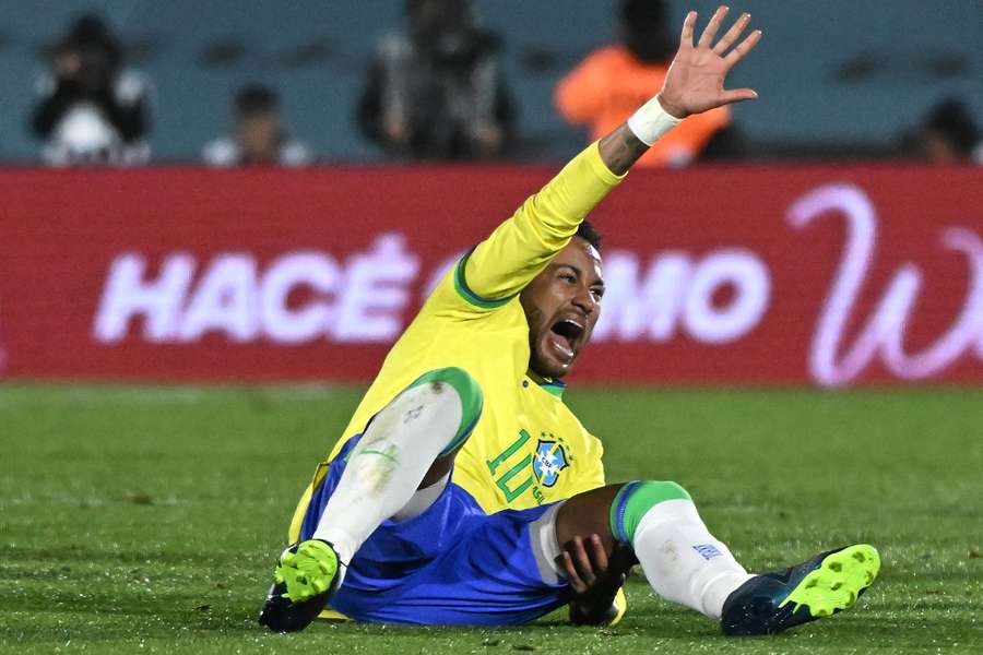 Lesión de Neymar durante la fase de clasificación para el Mundial de octubre de 2023.
